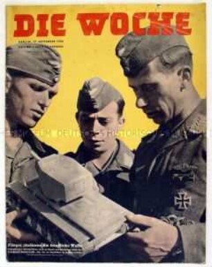Illustrierte "Die Woche" u.a. zur Ausbeutung des Nahen Ostens durch Großbritannien