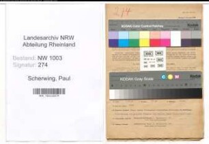 Entnazifizierung Paul Scherwing , geb. 23.01.1896 (Arbeiter)