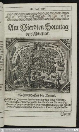 Am Vierdten Sonntag deß Advents