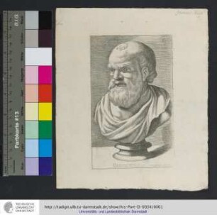 Democritus / ex marmore antiq.