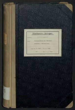 Solingen: Stadtverordnetenversammlung 1905-1907