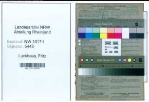 Entnazifizierung Fritz Luckhaus , geb. 23.03.1901 (Landwirt)