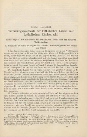 Erster Hauptteil. Verfassungsgeschichte der katholischen Kirche nach katholischem Kirchenrecht