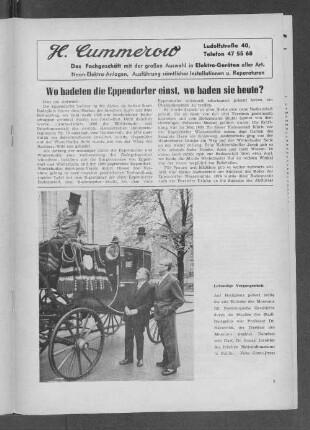 Wo badeten die Eppendorfer einst, wo baden sie heute?