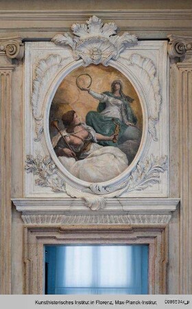 Supraporten mit Allegorien : Gloria und Eternità