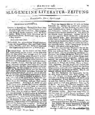 Der Geograph oder compendiöse Bibliothek des Wissenswürdigsten aus dem Gebiete der neuern Geographie in Nachträgen zu Büsching. Italien, H. 1-3. Halle [u.a.]: Gebauer 1794. (Compendiöse Bibliothek der gemeinnützigsten Kenntnisse für alle Stände)