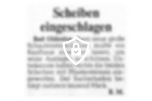 Scheiben eingeschlagen