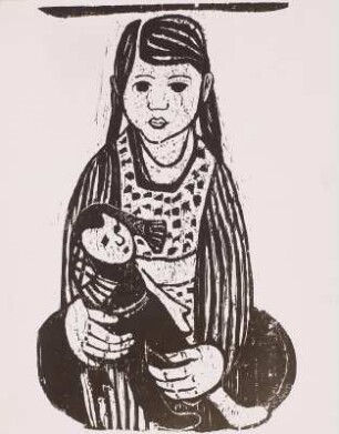Mädchen mit Puppe