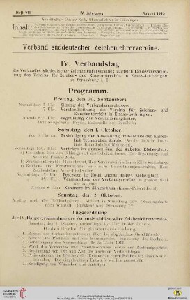 IV. Verbandstag