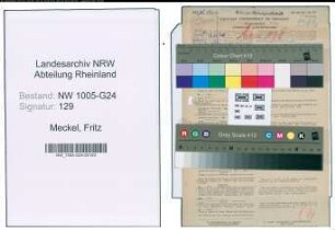 Entnazifizierung Fritz Meckel , geb. 22.07.1893 (Kaufmann)