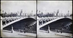 Paris. Weltausstellung 1900. Pont Alexandre III, vom rechten Seineufer gesehen