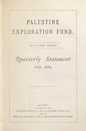 Quarterly statement. 1879 = Year 11