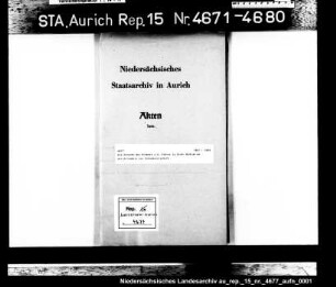 Die Gesuche des Krämers J.G. Vietor in Groß-Midlum um die Erlaubnis zur Schankwirtschaft