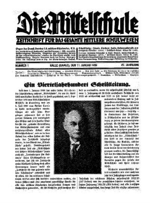 Ein Vierteljahrhundert Schriftleitung