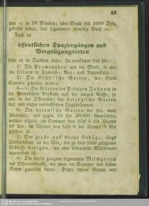 Öffentliche Spaziergänge und Vergnügungsorte