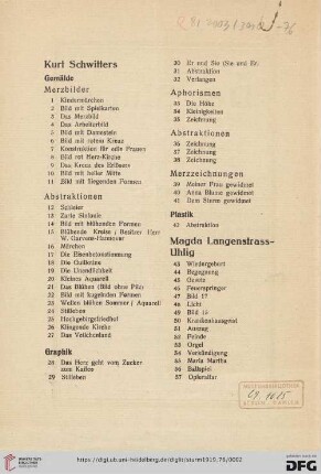 Abstraktionen (Nr. 12-27)