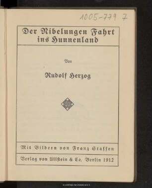 Der Nibelungen Fahrt ins Hunnenland