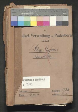 Polizeiaufsicht - Hauptakte