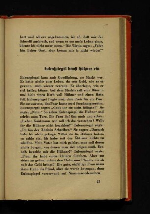 Eulenspiegel kauft Hühner ein