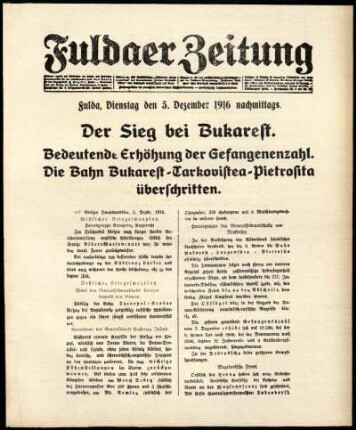 Ausgabe vom Dienstag, den 05. Dezember 1916.