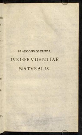 1-90, Praecognoscenda Jurisprudentiae Naturalis