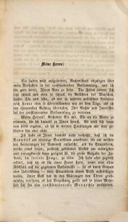 Rede des Abgeordneten Johann Jacoby : gehalten vor einer Wähler-Versammlung am 12. September 1848