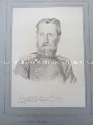 Porträt, Fürst Leopold von Hohenzollern in Uniform, Königreich Preußen, 1871/1879.