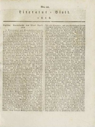 26, 1818: Heft