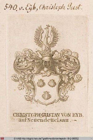 Wappen des Christoph Gustav von Eyb