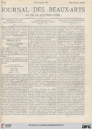 Nr. 22 (30. Novembre 1884)