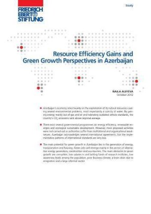 Resource efficiency gains and green growth perspectives in Azerbaijan