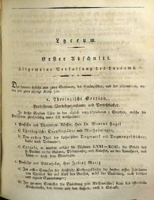 Jahresbericht über die Königliche Studienanstalt und das Königliche Studienseminar zu Amberg : für das Schuljahr .., 1820/21