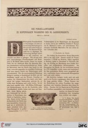 Die Porzellanfabrik zu Kopenhagen während des 18. Jahrhunderts