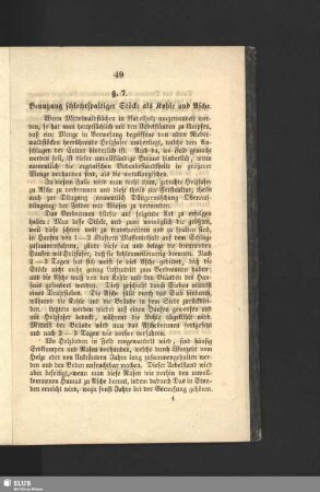 § 7. Benutzung schlechtspaltiger Stöcke als Kohle und Asche