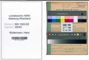 Entnazifizierung Hans Wollermann, geb. 23.01.1895 (Lehrer)