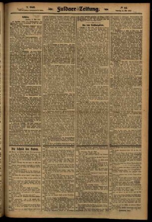 Zweite Ausgabe vom Samstag, den 17. Mai 1913.
