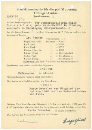 Bressler, Marie