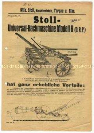 Universal-Hackmaschine Modell B