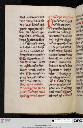 Exzerptsätze aus dem Evangelium aeternum und Zusatztexte