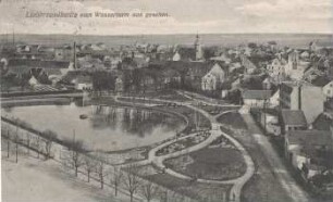 Liebertwolkwitz vom Wasserturm aus gesehen