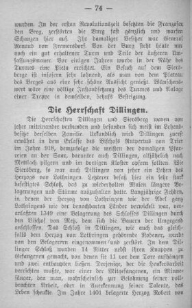 Die Herrschaft Dillingen.