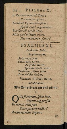 Psalmus XI. - XX.