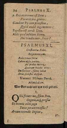 Psalmus XI. - XX.