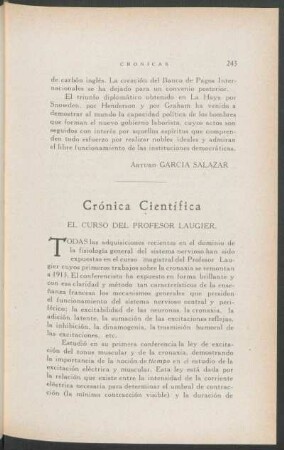 Crónica Científica