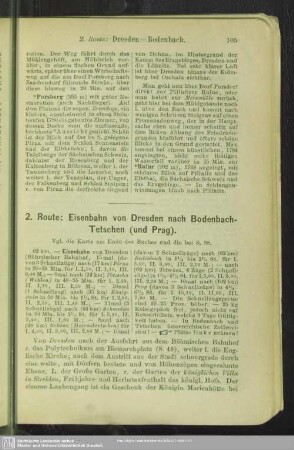 2. Route: Eisenbahn von Dresden nach Bodenbach-Tetschen (und Prag)