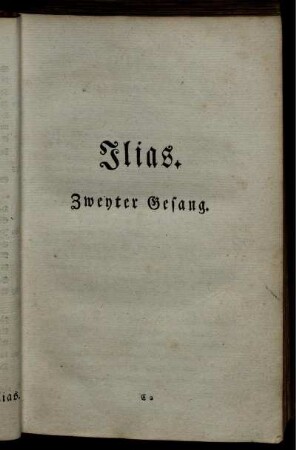 Ilias. Zweyter Gesang