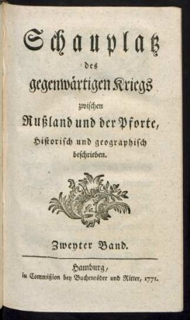 Bd. 2: Schauplatz des gegenwärtigen Krieges