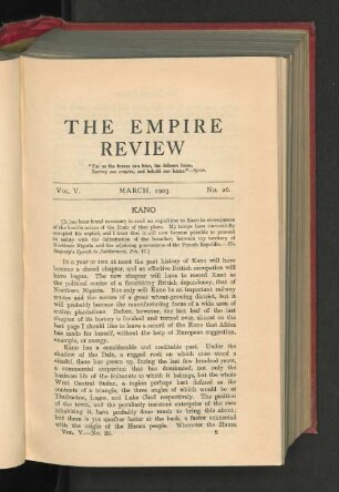 Vol. V. March 1903. No. 26.