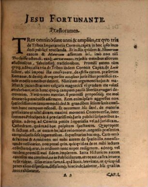 Exercitationem hist. secundam de tribus coronis imperatoriis, Germanica, Lombardica atque Romana