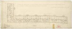 Wohnhausbebauung Seegefelder-, Wustermarker-, Nauener Straße, Berlin-Spandau: Baublock III: Grundriss Obergeschoss 1:100